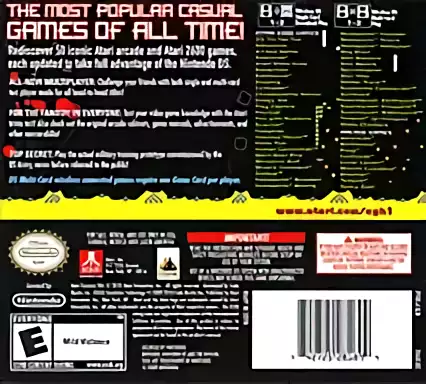 Image n° 2 - boxback : Atari's Greatest Hits - Volume 1